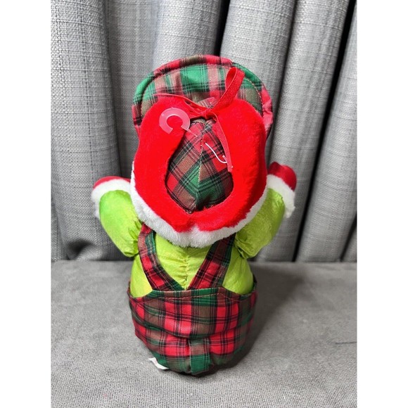 Trendmasters Nylon Santa Claus VTG Plush Lumber Jack Hunting Parachute Plaid 12” - Picture 6 of 13